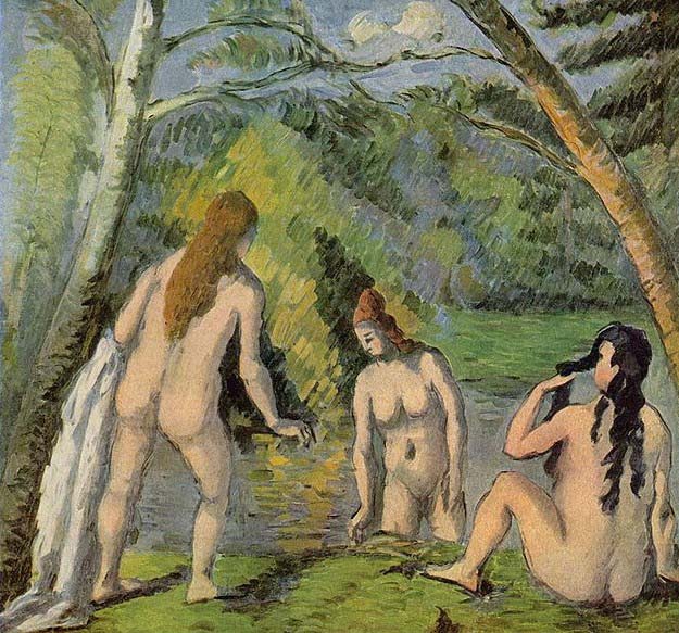 Paul Cezanne Drei badende Frauen